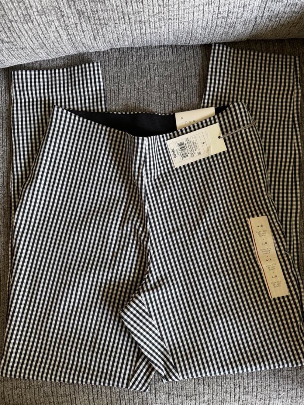 Black & White Gingham Pants